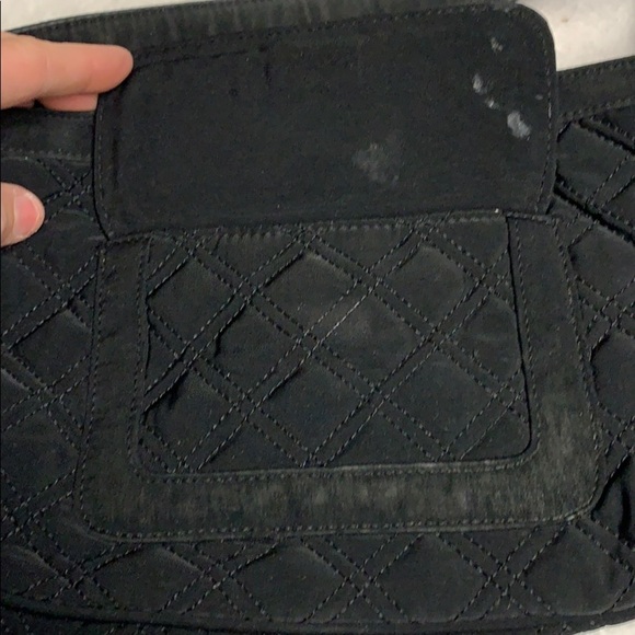 Quilted Vera Bradley small handbag Black and Tan - Picture 10 of 11